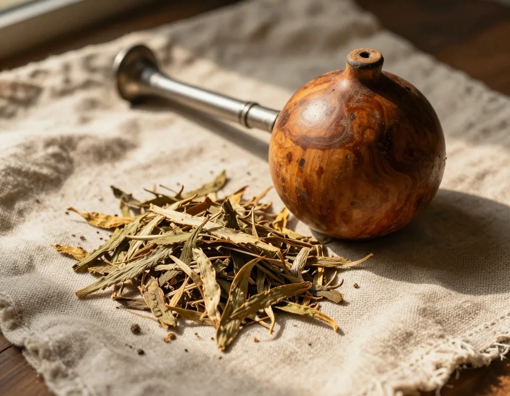 Yerba mate leaves — natural stimulant in healthy lifestyle products