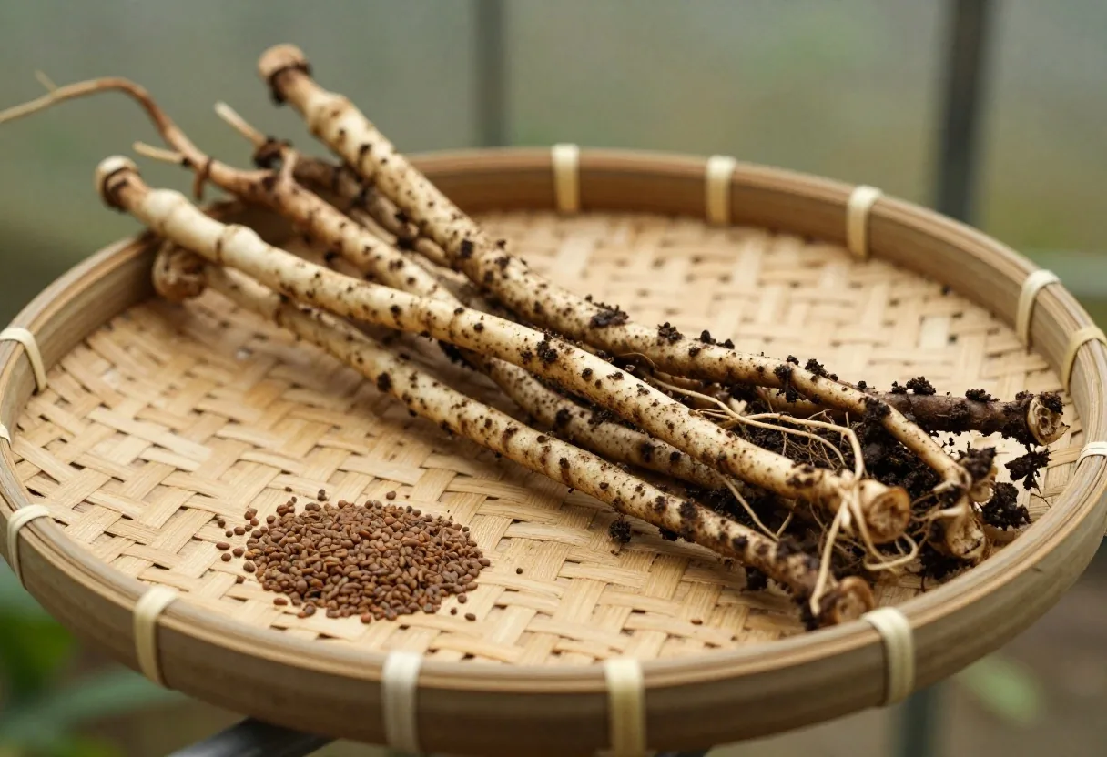 Tongkat ali root and fenugreek seeds — natural ingredients for men's health support
